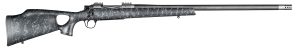 Christensen Arms CA10269815321 Summit TI  Full Size 28 Nosler 3+1, 26" Natural Titanium Steel Threaded Barrel, Natural Titanium Aluminum Receiver, Black w/Gray Webbing Fixed Thumbhole Stock