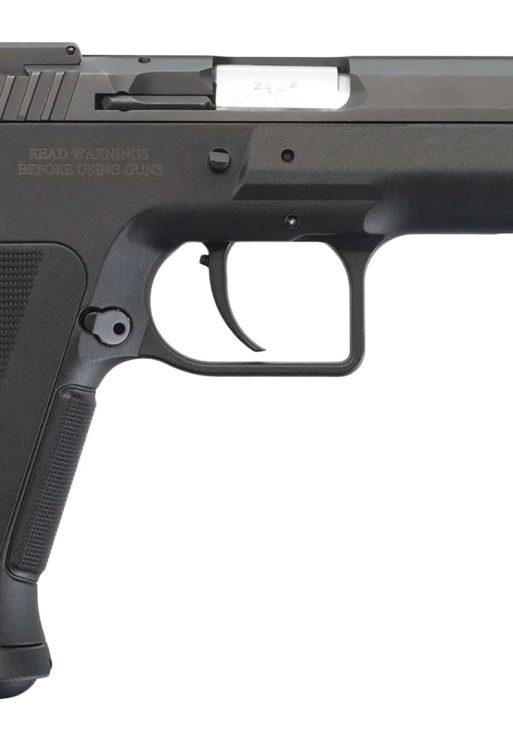 Tanfoglio IFG TFSTOCK3P9 Stock III  Full Size 9mm Luger 16+1, 4.44" Black Polygonal Rifled Barrel, Black Serrated Slide, Black Polymer Frame w/Beavertail, Black Polymer Grip