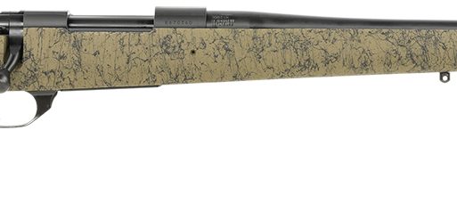 Howa HHS43163 M1500 HS Precision 308 Win 5+1 22" Threaded Barrel, Black Metal Finish, Green with Black Webbing Fixed HS Precision Stock