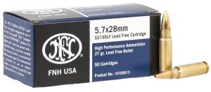 FN 10700013 High Performance  5.7x28mm 27gr Lead Free Hollow Point 50 Per Box/40 Case