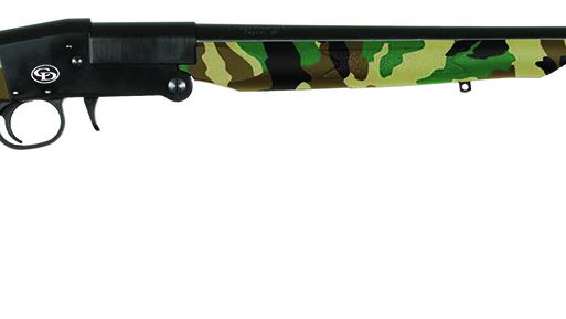 Charles Daly 930336 101  Full Size 410 Gauge Break Open 3" 1rd 26" Blued Steel Barrel & Receiver, Fixed Woodland Camo Synthetic Stock
