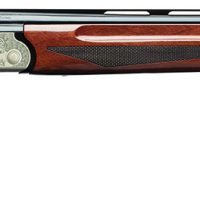 Charles Daly 930331 202A  Compact 20 Gauge Break Open 3" 2rd 26" Blued Over/Under Vent Rib Barrel, Engraved Silver Aluminum Receiver, Fixed Walnut Stock, Right Hand