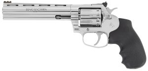 Colt Mfg KCOBRA22-SP6RFO King Cobra Target 22 LR 10rd 6" Stainless Steel Barrel, Cylinder & Frame, Black Hogue Overmolded Grips