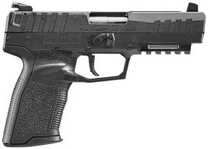 FN 66101276 Five-seveN MRD 5.7x28mm 10+1 4.80" Black Steel Barrel, Black Optic Ready/Serrated Steel Slide & Polymer Frame w/Picatinny Rail, Black Textured Polymer Grip, Ambidextrous