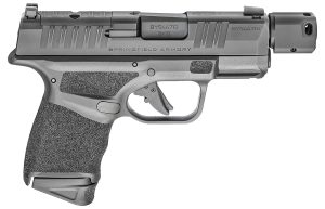 Springfield Armory HC9389BTOSP Hellcat Micro-Compact RDP 9mm Luger 13+1/11+1 3.80" Threaded/Compensated Barrel, Black Polymer Frame w/Picatinny Acc. Rail & Adaptive Grip Texture, Optic Ready Slide