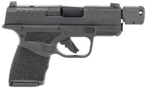 Springfield Armory HC9389BTOSPMSLC Hellcat Micro-Compact OSP 9mm Luger 3.80" Threaded/Compensated 10+1, Black, Polymer Frame, Serrated/Optic Cut Slide, Manual Safety