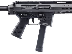 B&T Firearms 500003ABG SPC9  9mm Luger 33+1 9.10", Black, Buffer Tube Stock, Polymer Grip (Glock Mag Compatible)