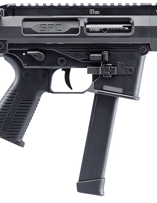 B&T Firearms 500003ABG SPC9  9mm Luger 33+1 9.10", Black, Buffer Tube Stock, Polymer Grip (Glock Mag Compatible)