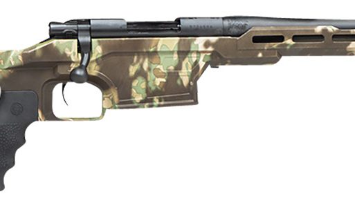 Howa HMXL350KAC M1500 Mini Excel Lite 350 Legend 3+1 16.25" Blued Heavy Threaded Barrel, Blued Drilled & Tapped M-LOK Handguard, Kratos Camo Synthetic Adj Luth-AR Stock, Black Polymer Grip, Right Hand