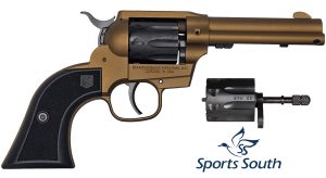 Diamondback DB055AA041 Sidekick  22  LR/22 WMR 9rd Shot 4.50" Burnt Bronze Burnt Bronze Black Cerakote Cylinder Black Checkered Nylon Grips