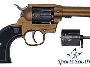 Diamondback DB055AA041 Sidekick  22  LR/22 WMR 9rd Shot 4.50" Burnt Bronze Burnt Bronze Black Cerakote Cylinder Black Checkered Nylon Grips