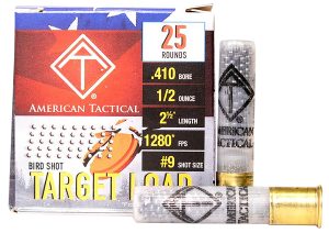 ATI ATIAC4109 Target Load  410Gauge 2.5" 1/2oz 9Shot 25 Per Box/10 Case
