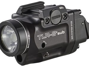 Streamlight 69411 TLR-8 Sub Gun Light with Red Laser  Black Anodized 500 Lumens White LED Glock 43X