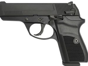 Rock Island 56798 LI380  Compact 380 ACP 8+1, 3.55" Black Steel Barrel, Black Parkerized Serrated Slide, Black Parkerized Steel Frame w/Beavertail, Black Polymer Grip
