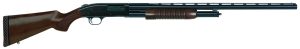 Mossberg 50430 500 Retrograde Full Size 12 Gauge Pump 3" 5+1 28" Matte Blued Vent Rib Barrel, Matte Blued Drilled & Tapped Receiver, Fixed Walnut Stock, Right Hand