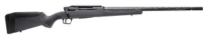 Savage Arms 57897 Impulse Mountain Hunter 6.5 PRC 2+1 24" Carbon Fiber Threaded Barrel Black Aluminum Receiver w/Picatinny Rail, Gray AccuStock Synthetic Stock, Ambidextrous