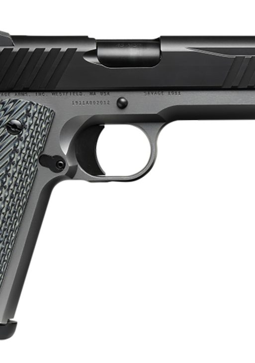 SAV 67201 1911 GOVT 45 5IN BLK/SS  BLK MELONITE