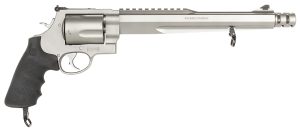 Smith & Wesson 170231 Model 500 Performance Center  500 S&W Mag Stainless Steel  10.50" Barrel With Muzzle Brake/Picatinny Rail, 5rd  Cylinder & X-Frame, Chromed Hammer & Trigger With Stop