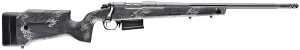 Bergara Rifles B14S751 B-14 Crest 308 Win 3+1 20" Fluted/Threaded, Sniper Gray Cerakote Barrel/Rec, Monte Carlo Carbon Fiber Stock with Black & Gray Splatter, Omni Muzzle Brake