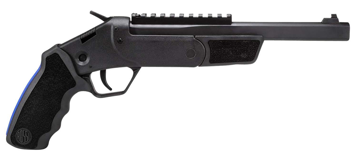 Rossi SSPB9-BKKIT Brawler  45 Colt (LC)/410 Gauge 1rd 9", Black, Textured Rubber Grips,  Optics Mount, Include Holster
