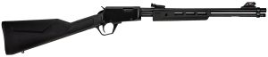 Rossi  Gallery  Pump 22 WMR 12+1 20", Black, Polished Steel Barrel/Rec, Synthetic Stock, Fiber Optic Sights