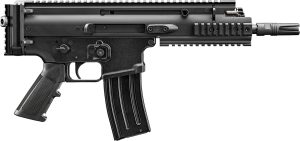 FN 38101244 SCAR 15P 5.56x45mm 10+1 7.50" Black Anodized Chrome Lined Steel Barrel, Black Anodized Aluminum Picatinny Rail Receiver, Black Polymer Grip, Ambidextrous