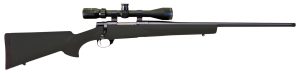 Howa HGP2270B M1500 Hogue Full Size 270 Win 5+1 22" Blued Steel Barrel, Drilled & Tapped Stainless Steel Receiver, Hogue OverMolded Black Synthetic Stock, Nikko Stirling GamePro 4-12x40mm