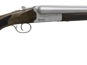 Citadel CITSBS1218NKL Coach  12 Gauge 3" 2rd 18.50" Nickel Barrel/Rec, Fixed Walnut Stock