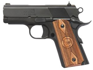 Iver Johnson Arms THRASHER Thrasher  45 ACP 7+1 3.13" Black Bull Barrel, Matte Blued Serrated Steel Slide & Frame w/Beavertail, Walnut Large Diamond Grip