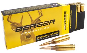 Berger Bullets 31070 Target Rifle 6.5Creedmoor 156gr Hybrid 20 Per Box/10 Case