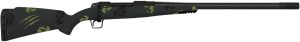 Fierce Firearms ROG300PRC24BF Carbon Rogue  Full Size 300 PRC 3+1 24" Carbon Fiber Hand Lapped/Match Grade Threaded Barrel, Black Cerakote Steel Receiver, Forest Camo Fierce Rogue Carbon Fiber Stock