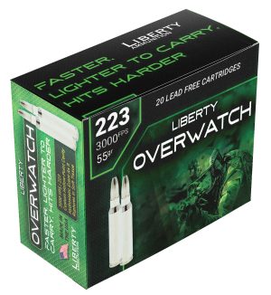 Liberty Ammunition LAOW223553000 OverWatch  223Rem 55gr 20 Per Box/50 Case