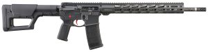 Ruger 8548 AR-556 MPR  223 Wylde 30+1 18" Proof Research Carbon Fiber Barrel, Gray w/Red Accent Cerakote Finish, 15" Free-Float Handguard, Magpul PRS Stock, Magpul K2 Grip