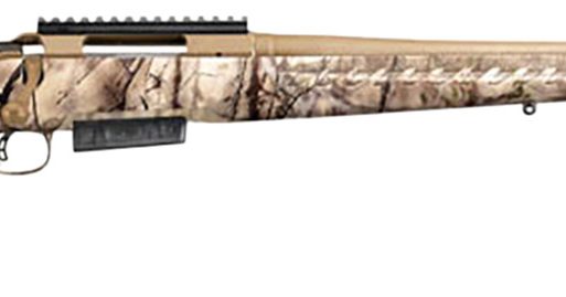 Ruger 36948 American  Full Size 7mm PRC 3+1 24" Burnt Bronze Cerakote Threaded Barrel, Burnt Bronze Cerakote Picatinny Rail Steel Receiver, GoWild Camo I-M Brush Fixed Synthetic Stock, Right Hand