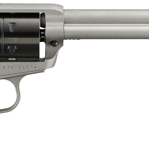 Ruger 2039 Wrangler  22 LR 6 Shot 7.50" Silver Cerakote Steel Barrel, Silver Cerakote Aluminum Frame, Black Cerakote Cylinder, Black Checkered Polymer Grip, Transfer Bar Safety, Exposed Hammer