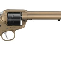 Ruger 2040 Wrangler  22 LR 6 Shot 7.50" Burnt Bronze Cerakote Barrel & Frame Black Cerakote Cylinder Black Checkered Polymer Grips