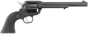 Ruger 2043 Wrangler  22 LR 6 Shot 7.50" Black Cerakote Steel Barrel, Black Cerakote Aluminum Frame, Black Cylinder, Black Checkered Polymer Grip, Transfer Bar Safety, Exposed Hammer