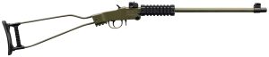 Chiappa Firearms 500266 Little Badger  22 LR 1rd, 16.50" OD Green Metal Finish & Underfolding Stock, Adjustable Sights, Right Hand