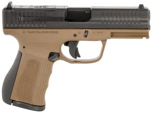 FMK FMKG49BB G3  9mm Luger 14+1 4" Stainless Steel Barrel, Black Optic Cut/Serrated Carbon Steel Slide, Burnt Bronze Polymer Frame w/Picatinny Rail, Black Backstrap Grip