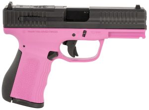 FMK FMKG49PK G3  9mm Luger 14+1 4" Stainless Steel Barrel, Black Optic Cut/Serrated Carbon Steel Slide, Pink Polymer Frame w/Picatinny Rail, Black Backstrap Grip