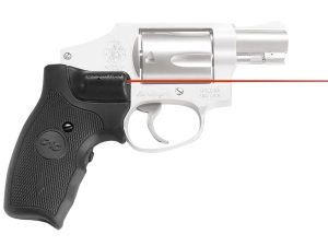 Crimson Trace 011150 Lasergrips  Fits S&W J-Frame Round Butt, Red Laser 633nM Wavelength 5mW Output, Black Polymer Extended