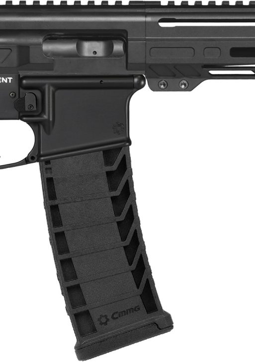 CMMG 94A6867AB Dissent MK4 9mm Luger 33+1 6.50", Black, Picatinny Brace Adapter, 5.50" M-LOK Handguard, Left Side Charging Handle, Zeroed Linear Comp, Zeroed Drop-In Single Stage Trigger