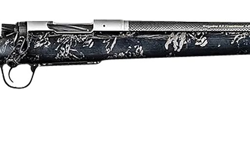 Christensen Arms 8010632800 Ridgeline FFT TI 7mm PRC 3+1 22" Carbon Fiber Threaded Barrel, Stainless Titanium Rec, Black with Gray Accents Stock