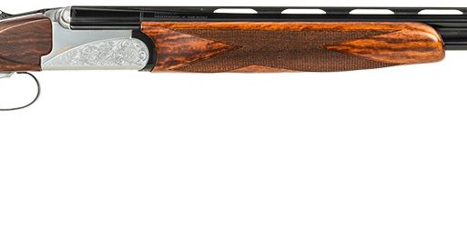 Fausti Usa, Inc 15403 Caledon  410 Gauge 3" 2rd 26" Blued Barrel, Engraved Stainless Rec, Wood Laser Grain Stock, Metallic Bead Sight