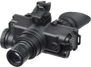 AGM Global Vision 12W7P122154211 Wolf-7 PRO NW1 Night Vision Goggles Black 1x 27mm, Generation 2+ Level 1, 45-54 lp/mm Resolution, White Filter