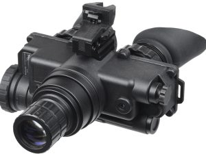 AGM Global Vision 12W7P122154211 Wolf-7 PRO NW1 Night Vision Goggles Black 1x 27mm, Generation 2+ Level 1, 45-54 lp/mm Resolution, White Filter