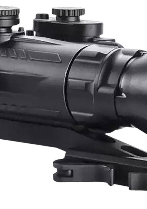 AGM Global Vision 15WP4423483111 Wolverine Pro-4 3AL1 Night Vision Rifle Scope Matte Black 4x70mm Gen 3 Auto-Gated Level 1 Illuminated Red Chevron w/Ballistic Drop Reticle