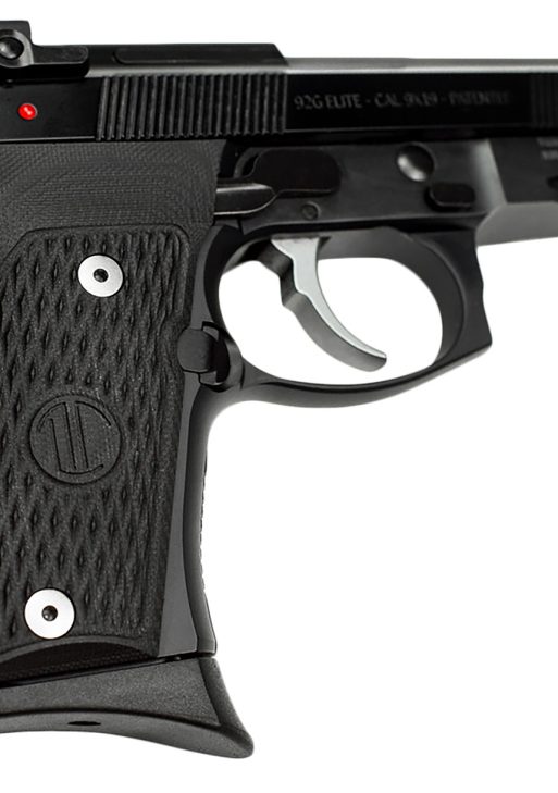 Langdon Tactical Tech LTT92CTJ Beretta 92 Elite Compact 9mm Luger 15+1 4.25" Stainless Target Crown Steel Barrel, Black Serrated Steel Slide, Black VZ G10 Grip, Optimized Trigger Bar & Trigger Job