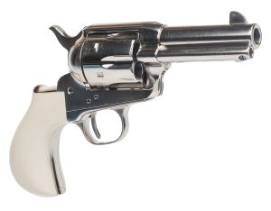 Cimarron CA346DOC Doc Holliday Thunderer Combo 45 Colt (LC) 6 Shot, 3.50" Nickel Barrel, Cylinder & Frame, White Birds Head Grips w/"Doc Holliday" Engraved In The Backstrap