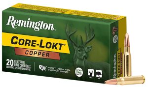 Remington Ammunition R27854 Core-Lokt Copper 308Win 150gr Copper Hollow Point 20 Per Box/10 Case
